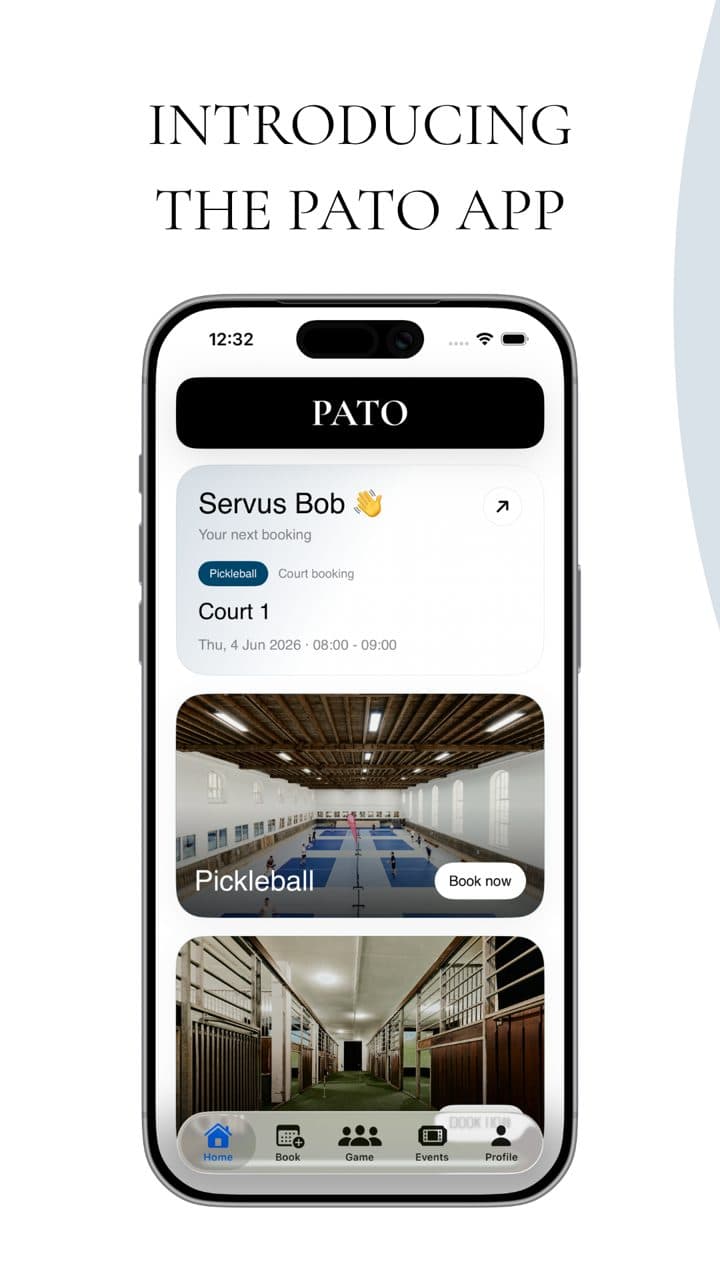 Startseite der PATO App