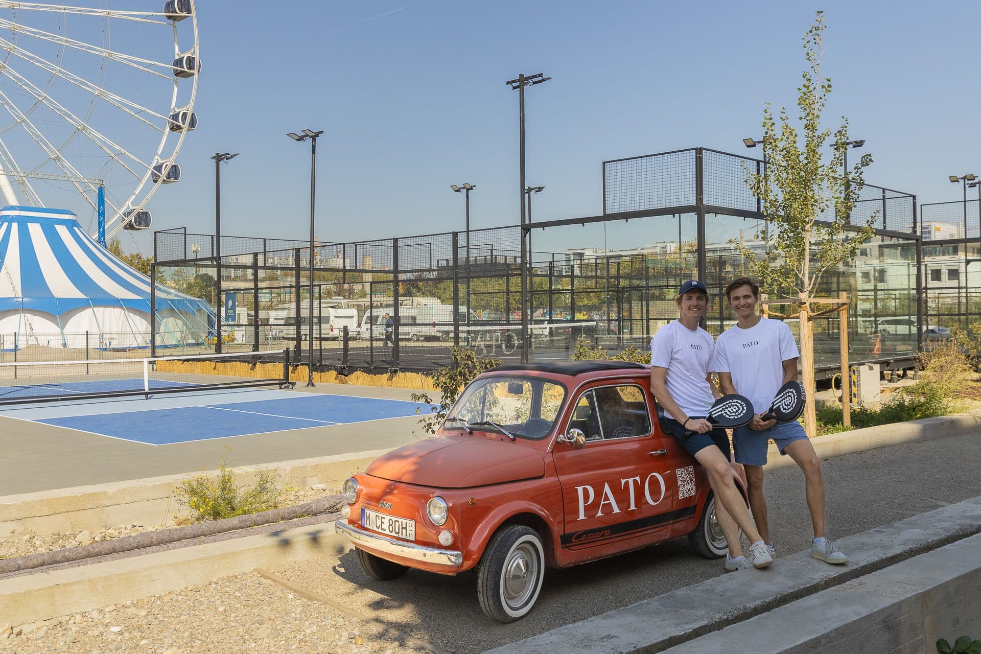PATO Padelcourts im Werksviertel mit Riesenrad